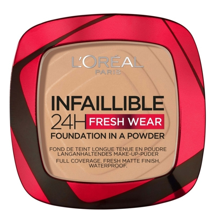 L\'ORÉAL PARIS L\'Oreal Infaillible 24h Fresh Wear Powder Foundation Golden Beige 140 i gruppen HELSE OG SKJØNNHET / Makeup / Makeup ansikt / Foundation hos TP E-commerce Nordic AB (C48267)