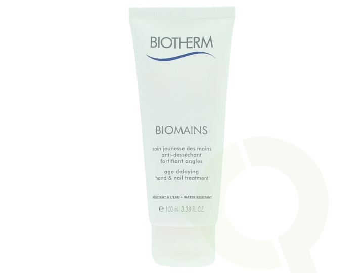 Biotherm Biomains Age Delaying Hand & Nail Treatment 100 ml Water Resistant, Age Delaying, For Sensitive Skin i gruppen HELSE OG SKJØNNHET / Manikyr/pedikyr / Håndkrem hos TP E-commerce Nordic AB (C48380)