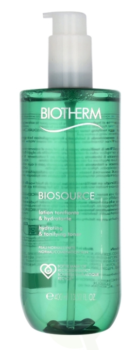 Biotherm Biosource Hydrating Tonifying Toner 400 ml Normal/Combination Skin 24H i gruppen HELSE OG SKJØNNHET / Hudpleie / Ansikt / Rengjøring hos TP E-commerce Nordic AB (C48381)