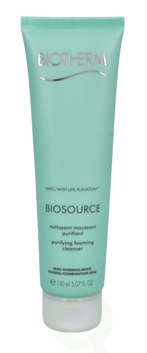 Biotherm Biosource Purifying Foaming Cleanser 150 ml Normal/Combination Skin i gruppen HELSE OG SKJØNNHET / Hudpleie / Ansikt / Rengjøring hos TP E-commerce Nordic AB (C48390)