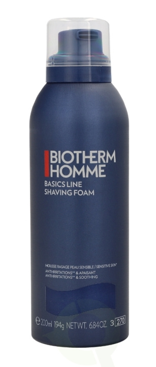 Biotherm Homme Shaving Foam Close Shave 200 ml Anti-Irritation & Anti-Rednesses i gruppen HELSE OG SKJØNNHET / Hår & styling / Barbering og trimming / Barberhøvler og tilbehør hos TP E-commerce Nordic AB (C48394)