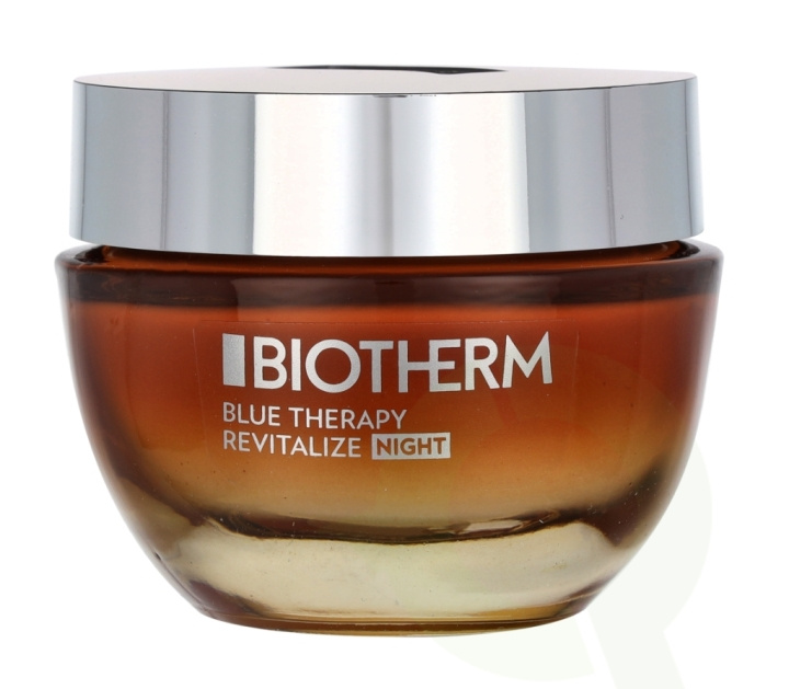 Biotherm Blue Therapy Amber Algae Night Cream 50 ml All Skin Types i gruppen HELSE OG SKJØNNHET / Hudpleie / Ansikt / Ansiktskrem hos TP E-commerce Nordic AB (C48424)