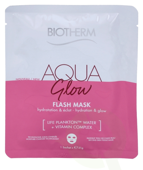 Biotherm Aqua Glow Flash Mask 31 gr Sensitive Skin i gruppen HELSE OG SKJØNNHET / Hudpleie / Ansikt / Masker hos TP E-commerce Nordic AB (C48429)