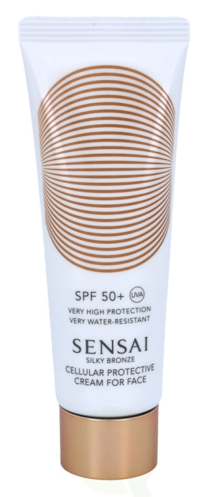 Sensai Silky Bronze Cellular Protective Face Cream SPF50+ 50 ml i gruppen HELSE OG SKJØNNHET / Hudpleie / Soling / Solkrem hos TP E-commerce Nordic AB (C48488)