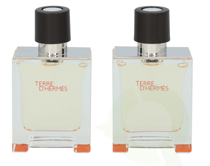 Hermes Terre D\'Hermes Duo Set 100 ml Edt Spray - 2 x 50ml i gruppen HELSE OG SKJØNNHET / Duft og parfyme / Parfyme / Parfyme for henne hos TP E-commerce Nordic AB (C48584)