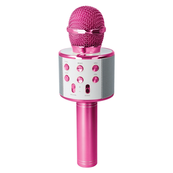 Forever Bluetooth microphone with speaker BMS-300 Lite pink i gruppen Elektronikk / Lyd & Bilde / Håndholdte mikrofoner hos TP E-commerce Nordic AB (C48655)