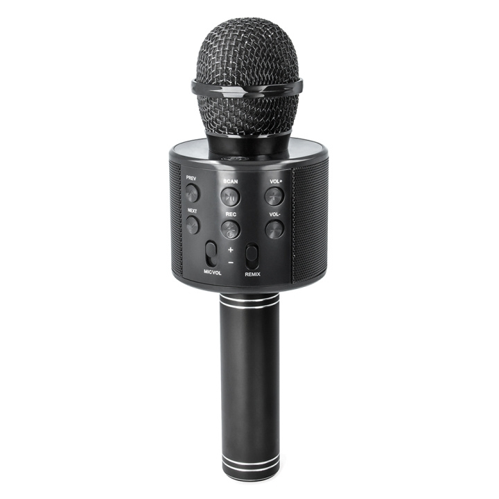 Forever Bluetooth microphone with speaker BMS-300 Lite black i gruppen Elektronikk / Lyd & Bilde / Håndholdte mikrofoner hos TP E-commerce Nordic AB (C48656)
