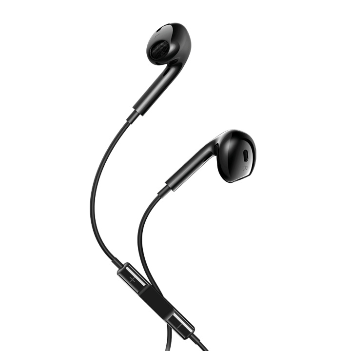 Maxlife wired earphones MXEP-04 USB-C black i gruppen Elektronikk / Lyd & Bilde / Hodetelefoner & Tilbehør / Hodetelefoner hos TP E-commerce Nordic AB (C48661)