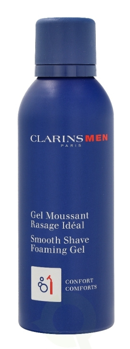 Clarins Men Smooth Shave Foaming Gel 150 ml i gruppen HELSE OG SKJØNNHET / Hår & styling / Barbering og trimming / Barberhøvler og tilbehør hos TP E-commerce Nordic AB (C48791)