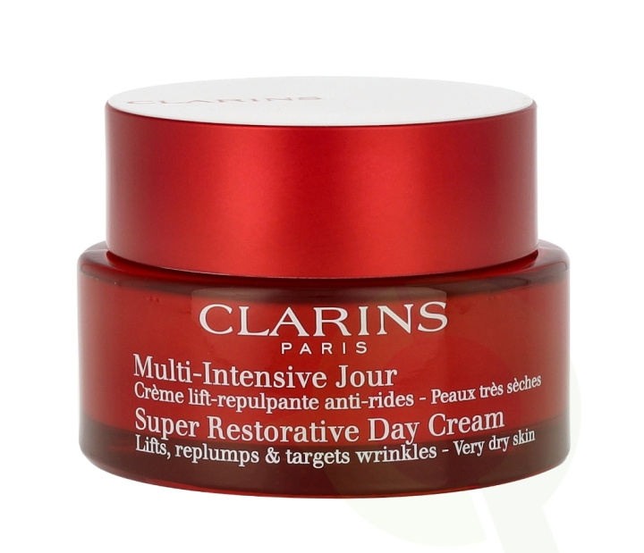 Clarins Super Restorative Day Cream 50 ml Dry Skin i gruppen HELSE OG SKJØNNHET / Hudpleie / Ansikt / Ansiktskrem hos TP E-commerce Nordic AB (C48803)