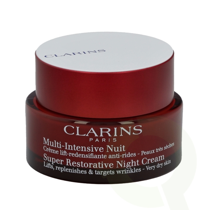 Clarins Super Restorative Night Cream 50 ml Very Dry Skin i gruppen HELSE OG SKJØNNHET / Hudpleie / Ansikt / Ansiktskrem hos TP E-commerce Nordic AB (C48814)