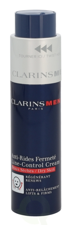 Clarins Men Line-Control Cream 50 ml Dry Skin i gruppen HELSE OG SKJØNNHET / Hudpleie / Ansikt / Dagkrem hos TP E-commerce Nordic AB (C48821)