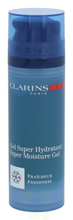 Clarins Men Super Moisture Gel Freshness 50 ml i gruppen HELSE OG SKJØNNHET / Hudpleie / Ansikt / Dagkrem hos TP E-commerce Nordic AB (C48829)