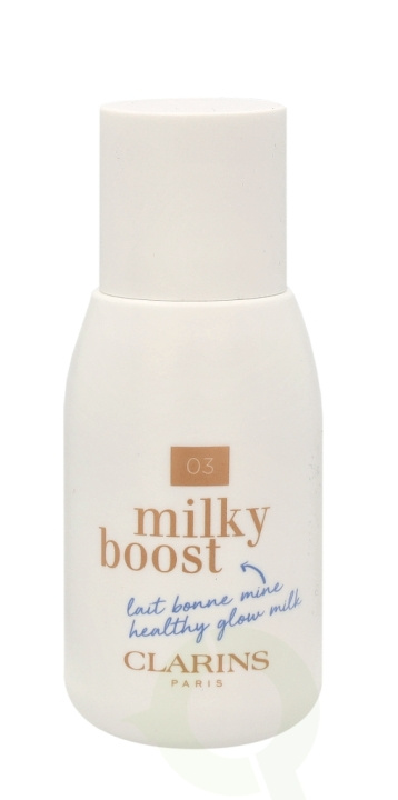 Clarins Milky Boost Skin-Perfecting Milk 50 ml #03 Milky Cashew - Healthy Gold & Hydration i gruppen HELSE OG SKJØNNHET / Makeup / Makeup ansikt / Foundation hos TP E-commerce Nordic AB (C48870)