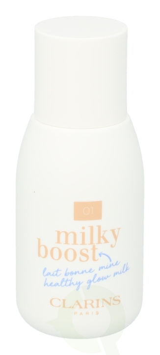 Clarins Milky Boost Skin-Perfecting Milk 50 ml #01 Milky Cream i gruppen HELSE OG SKJØNNHET / Makeup / Makeup ansikt / Foundation hos TP E-commerce Nordic AB (C48871)