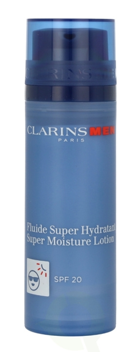 Clarins Men Super Moisture Lotion SPF20 50 ml i gruppen HELSE OG SKJØNNHET / Hudpleie / Ansikt / Dagkrem hos TP E-commerce Nordic AB (C48875)