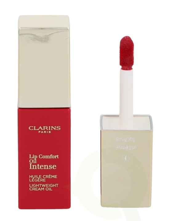Clarins Lip Comfort Oil Intense 7 ml #06 Intense Fuchsia i gruppen HELSE OG SKJØNNHET / Makeup / Lepper / Lipgloss / Plumper hos TP E-commerce Nordic AB (C48887)