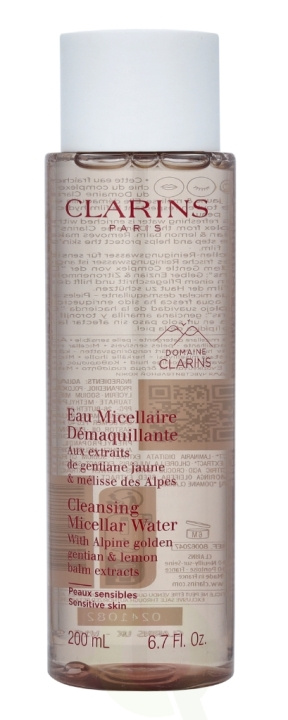 Clarins Cleansing Micellar Water 200 ml Sensitive Skin i gruppen HELSE OG SKJØNNHET / Hudpleie / Ansikt / Rengjøring hos TP E-commerce Nordic AB (C48918)
