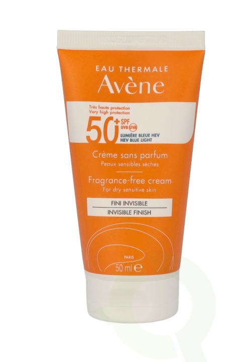 Avene High Protection Unscented Cream SPF50+ 50 ml For Dry Sensitive Skin i gruppen HELSE OG SKJØNNHET / Hudpleie / Soling / Solkrem hos TP E-commerce Nordic AB (C49311)