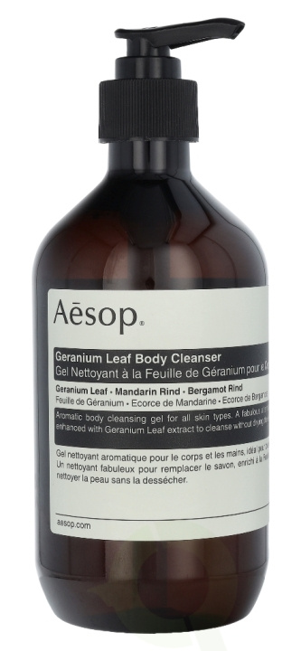 AESOP Geranium Leaf Body Cleanser 500 ml i gruppen HELSE OG SKJØNNHET / Hudpleie / Kroppspleie / Bad- og dusjkrem hos TP E-commerce Nordic AB (C49333)