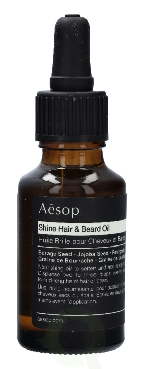 AESOP Shine Hair and Beard Oil 25 ml i gruppen HELSE OG SKJØNNHET / Hår & styling / Skjeggpleie / Skjeggolje hos TP E-commerce Nordic AB (C49355)