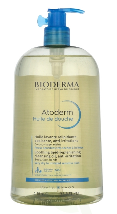 Bioderma Atoderm Ultra -Nourishing Shower Oil 1 litre i gruppen HELSE OG SKJØNNHET / Hudpleie / Kroppspleie / Bad- og dusjkrem hos TP E-commerce Nordic AB (C49582)