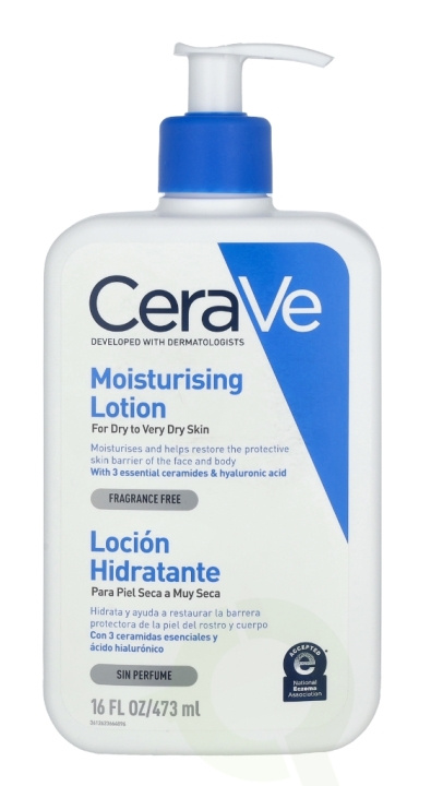 Cerave Moisturising Lotion 473 ml For Dry To Very Dry Skin/Fragrance Free i gruppen HELSE OG SKJØNNHET / Hudpleie / Kroppspleie / Body lotion hos TP E-commerce Nordic AB (C49608)
