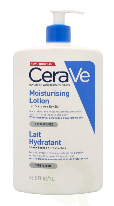 Cerave Moisturising Lotion 1000 ml For Dry To Very Dry Skin i gruppen HELSE OG SKJØNNHET / Hudpleie / Kroppspleie / Body lotion hos TP E-commerce Nordic AB (C49610)