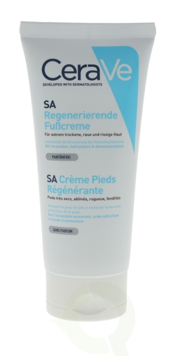 Cerave SA Renewing Foot Cream 88 ml For Very Dry, Rough, Bumpy Skin i gruppen HELSE OG SKJØNNHET / Manikyr/pedikyr / Fotpleie hos TP E-commerce Nordic AB (C49617)
