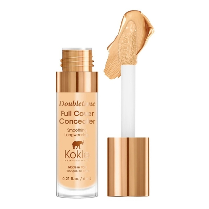 Kokie Cosmetics Kokie Doubletime Full Cover Concealer - 101 Medium Golden i gruppen HELSE OG SKJØNNHET / Makeup / Makeup ansikt / Concealer hos TP E-commerce Nordic AB (C49869)