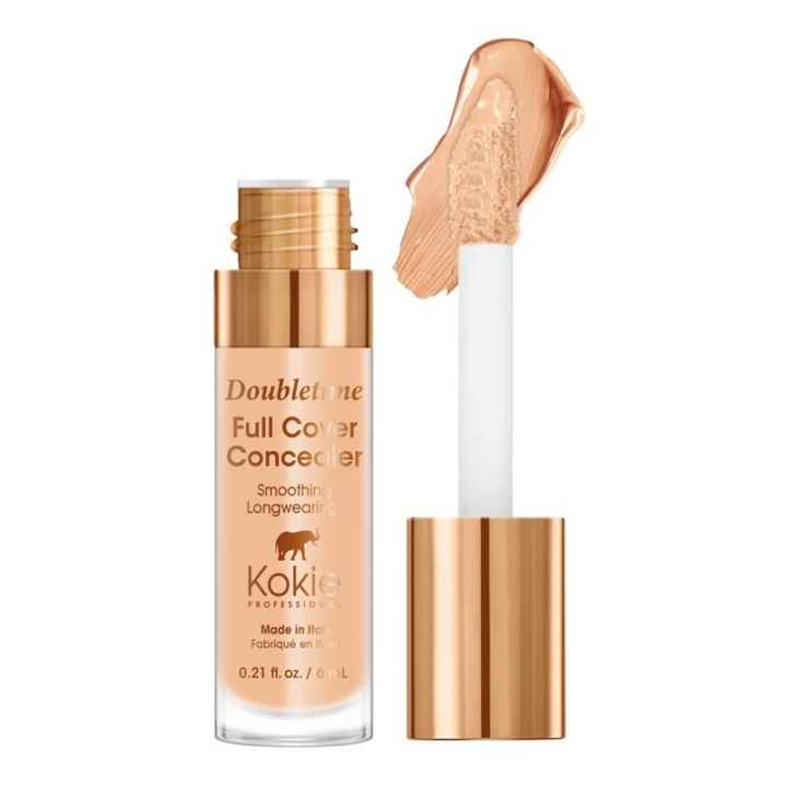 Kokie Cosmetics Kokie Doubletime Full Cover Concealer - 110 Medium Honey i gruppen HELSE OG SKJØNNHET / Makeup / Makeup ansikt / Concealer hos TP E-commerce Nordic AB (C49871)