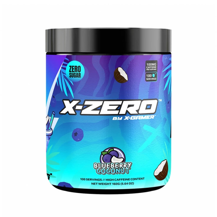 X-GAMER X-Zero 160 gram Blueberry & Coconut i gruppen Datautstyr / GAMING / Energidrikke for gamere hos TP E-commerce Nordic AB (C49934)