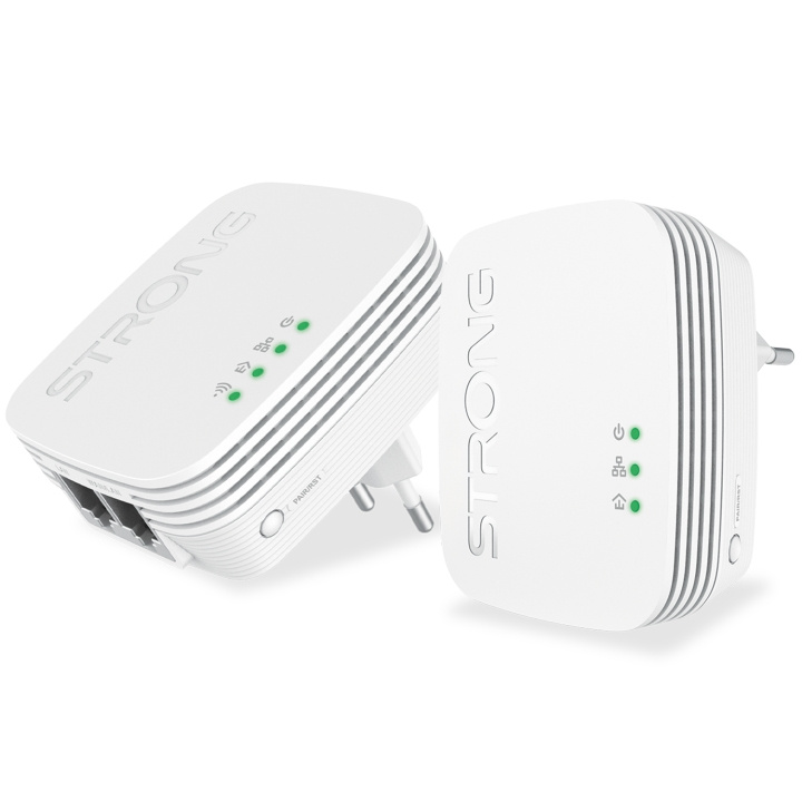 Strong Powerline 600 Duo Mini med WiFi i gruppen Datautstyr / Nettverk / Homeplug/Powerline hos TP E-commerce Nordic AB (C49970)