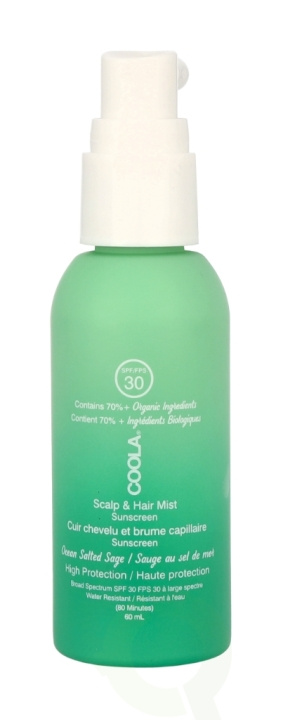 Coola Ocean Salted Sage Scalp & Hair Mist SPF30 59 ml i gruppen HELSE OG SKJØNNHET / Hår & styling / Hårpleie / Balsamspray/Leave-in hos TP E-commerce Nordic AB (C49991)