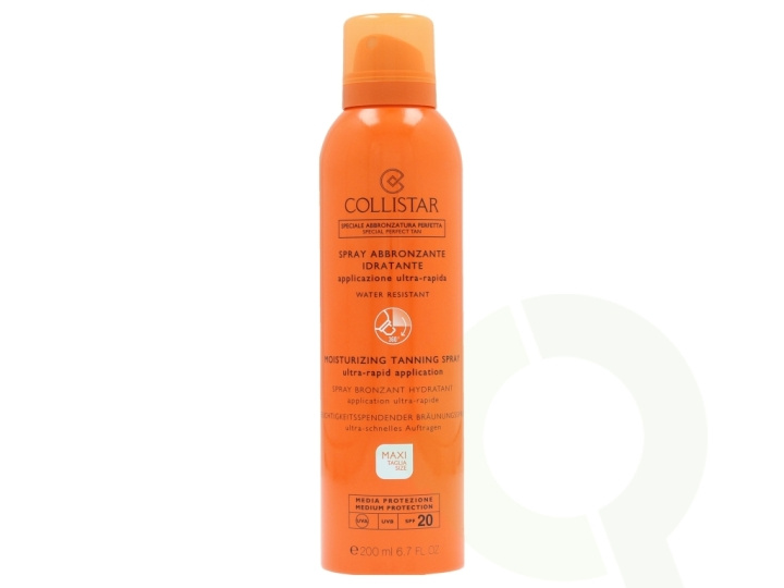 Collistar Moisturizing Tanning Spray SPF20 200 ml Medium Protection i gruppen HELSE OG SKJØNNHET / Hudpleie / Soling / Brun uten sol hos TP E-commerce Nordic AB (C50026)