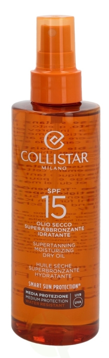 Collistar Supertanning Dry Oil SPF15 200 ml Moisturizing Dry Oil i gruppen HELSE OG SKJØNNHET / Hudpleie / Soling / Solkrem hos TP E-commerce Nordic AB (C50033)