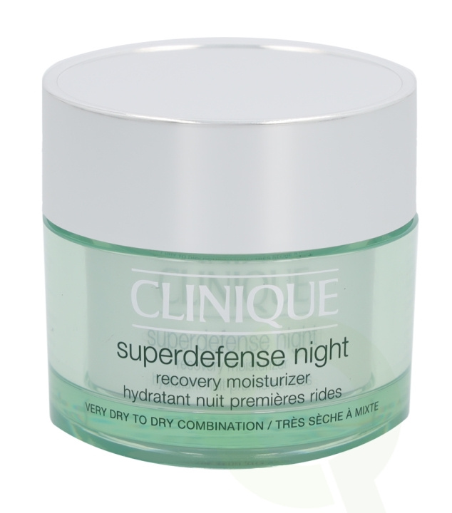 Clinique Superdefense Night Recovery Moisturizer 50 ml Very Dry to Dry Combination 1,2 i gruppen HELSE OG SKJØNNHET / Hudpleie / Ansikt / Ansiktskrem hos TP E-commerce Nordic AB (C50239)