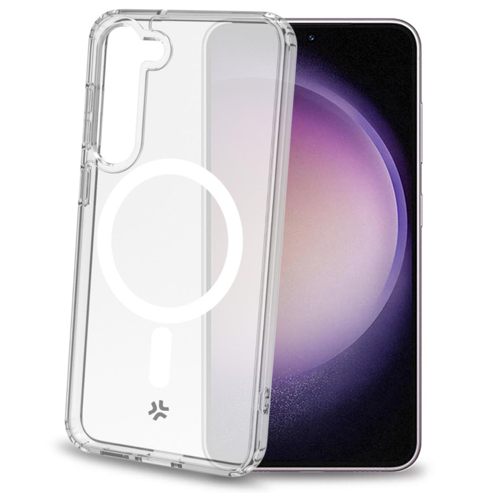 Celly Gelskinmag Magnetisk TPU-deksel Galaxy S23 5G / Enterprise Ed Transparent i gruppen SMARTTELEFON & NETTBRETT / Mobilbeskyttelse / Samsung hos TP E-commerce Nordic AB (C51489)