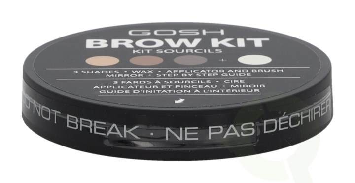 Gosh Brow Kit 8.96 g 3 Shades/Wax/Applicator & Brush i gruppen HELSE OG SKJØNNHET / Makeup / Øyne og øyebryn / Øyenbrynssett hos TP E-commerce Nordic AB (C51668)