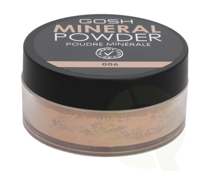 Gosh Mineral Powder 8 g 006 Honey i gruppen HELSE OG SKJØNNHET / Makeup / Makeup ansikt / Pudder hos TP E-commerce Nordic AB (C51678)
