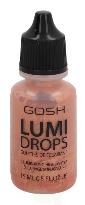 Gosh Lumi Drops Illuminating Highlighter 15 ml 004 Peach i gruppen HELSE OG SKJØNNHET / Makeup / Makeup ansikt / Contour/Highlight hos TP E-commerce Nordic AB (C51690)
