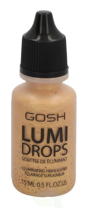 Gosh Lumi Drops Illuminating Highlighter 15 ml 014 Gold i gruppen HELSE OG SKJØNNHET / Makeup / Makeup ansikt / Contour/Highlight hos TP E-commerce Nordic AB (C51693)