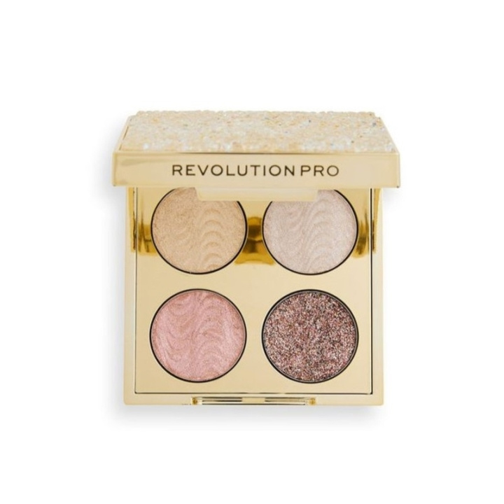 Makeup Revolution PRO Crystal Eye Quad Champagne Crystal i gruppen HELSE OG SKJØNNHET / Makeup / Øyne og øyebryn / Øyeskygger hos TP E-commerce Nordic AB (C51959)