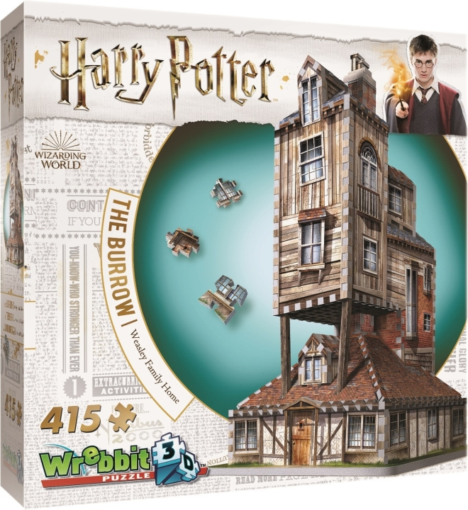 Wizarding World: Harry Potter Wrebbit The Burrow 3D-pussel i gruppen LEKER, BARN OG BABY / Leker / Puslespill hos TP E-commerce Nordic AB (C52021)