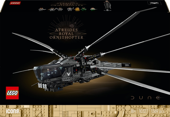 LEGO Icons 10327 - Dune Atreides Royal Ornithopter i gruppen LEKER, BARN OG BABY / Leker / Byggeleker / Lego hos TP E-commerce Nordic AB (C52127)