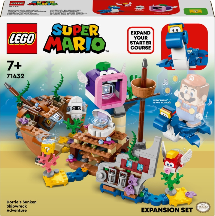 LEGO Super Mario 71432 - Dorrie\'s Sunken Shipwreck Adventure Expansion Set i gruppen LEKER, BARN OG BABY / Leker / Byggeleker / Lego hos TP E-commerce Nordic AB (C52135)