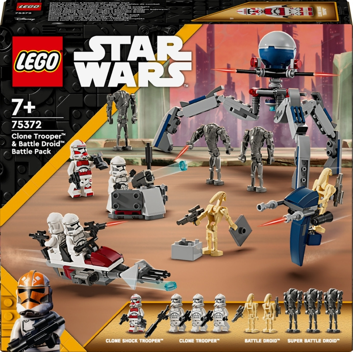 LEGO Star Wars 75372 - Clone Trooper™ & Battle Droid™ Battle Pack i gruppen LEKER, BARN OG BABY / Leker / Byggeleker / Lego hos TP E-commerce Nordic AB (C52150)