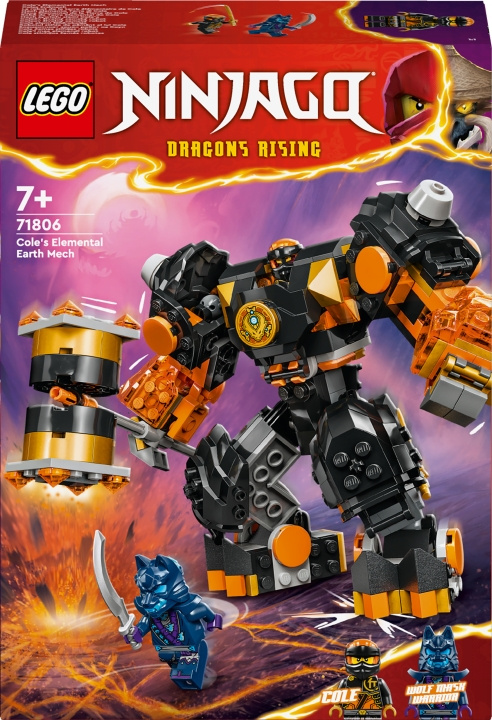 LEGO Ninjago 71806 - Cole\'s Elemental Earth Mech i gruppen LEKER, BARN OG BABY / Leker / Byggeleker / Lego hos TP E-commerce Nordic AB (C52159)