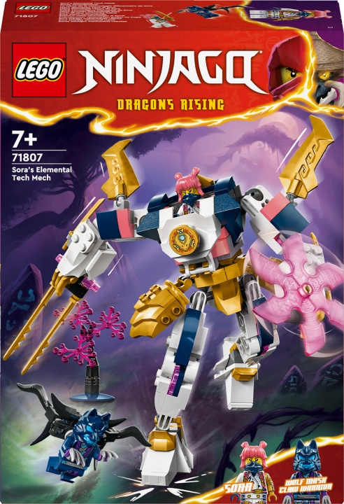 Lego Ninjago 71807 - Soras Elemental Tech Mech i gruppen LEKER, BARN OG BABY / Leker / Byggeleker / Lego hos TP E-commerce Nordic AB (C52160)
