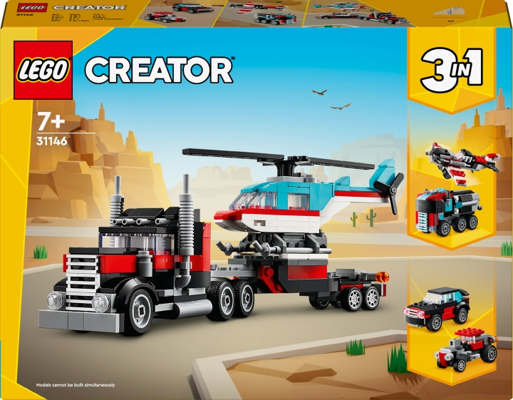 Lego Creator 31146 - Lastebil med helikopter i gruppen LEKER, BARN OG BABY / Leker / Byggeleker / Lego hos TP E-commerce Nordic AB (C52168)